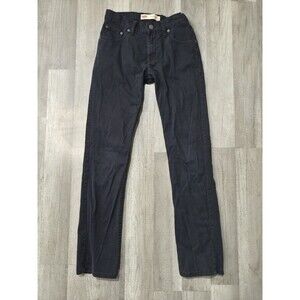 Levi's 511 Slim Fit Womens Black Jeans Size 16 Regular W28 L30 Stretch